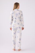 PC8883-S بيجاما للنساء  بأزرار ماركة PIERRE CARDIN قطعتين - الصورة 6