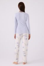 PC8884-S PIERRE CARDIN طقم بيجاما قطعتين للنساء قطن - الصورة 3