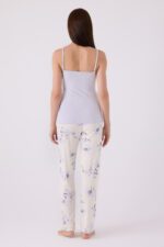 PC8885-S PIERRE CARDIN طقم بيجاما ثلاث قطع بتصميم مميز - الصورة 5