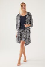 PC8839-S Pierre Cardin طقم شورت ثلاث قطع مع روب - الصورة 4