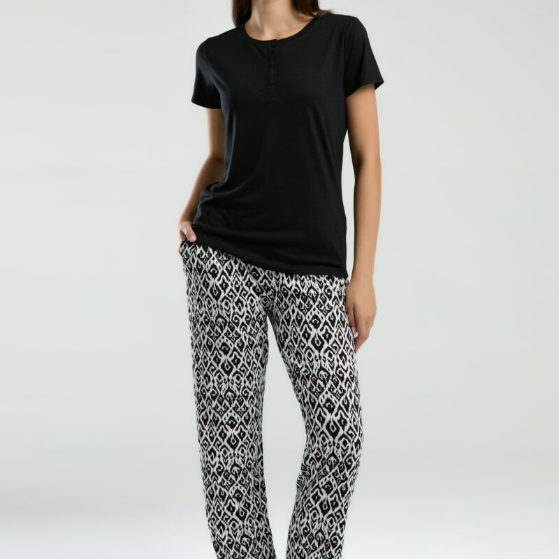 AR3241 طقم بيتي صيفي بارد للنساء قطعتين