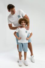 AR3318-2 طقم شورت من كولكشن الاب مع ابنه قطن قطعتين