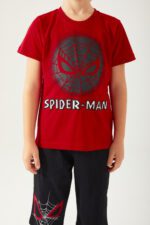 D4753-3 Spider man تريننج للاولاد شورت قطن قطعتين - الصورة 2