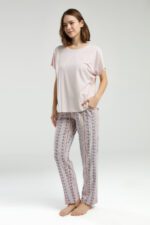 PC8955-S PIERRE CARDIN  طقم بيتي قطن قطعتين بتصميم مميز