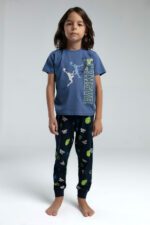 RP3530 بيجاما قطن للاولاد قطعتين