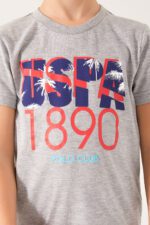 US1362 US POLO ASSN طقم شورت للاولاد قطن قطعتين - الصورة 5