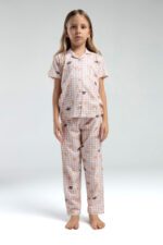 ⁦RP3589 طقم بيجاما بأزرار من كولكشن الام وابنتها قطن⁩ - الصورة ⁦9⁩