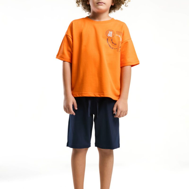 US2053 US POLO ASSN طقم شورت للاولاد قطن ثلاثة خيط