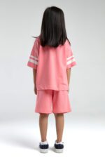 ⁦US2091 US POLO ASSN طقم للفتيات بنطال برمودا قطن⁩ - الصورة ⁦5⁩