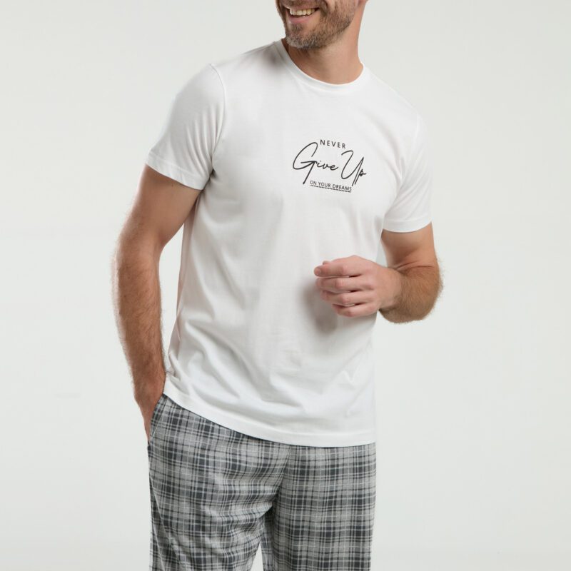 AR3346 طقم شورت للشباب قطن قطعتين