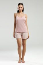 PC9013-S Pierre Cardin طقم شورت ثلاث قطع بعلبة كرتون للنساء قطن - الصورة 2