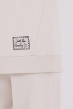 RP3692 طقم شتوي دافئ للفتيات مبطن لون كريمي - الصورة 3