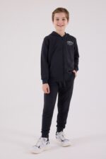 RP3685 طقم شتوي دافئ للاولاد مبطن لون رمادي غامق