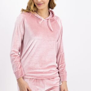 AR1024-S طقم بيجاما #مخمل# -قطعتين- لون زهري بارد