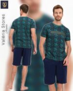 AR1364-S-V1  طقم بيجاما شورت للرجال قطعتين "YOUTH OF FUTURE"