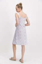 ⁦AR1268-S-V1  قميص نوم قصير مزخرف لون نهدي⁩ - الصورة ⁦3⁩