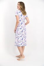 AR1222-S-V1 قميص نوم قصير مرسوم بالورود - الصورة 3