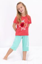 ⁦RP2412-2 طقم بيجاما شورت للفتيات "COOL GIRL"⁩ - الصورة ⁦2⁩