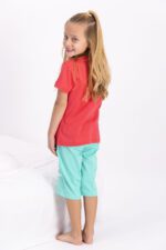 ⁦RP2412-2 طقم بيجاما شورت للفتيات "COOL GIRL"⁩ - الصورة ⁦3⁩