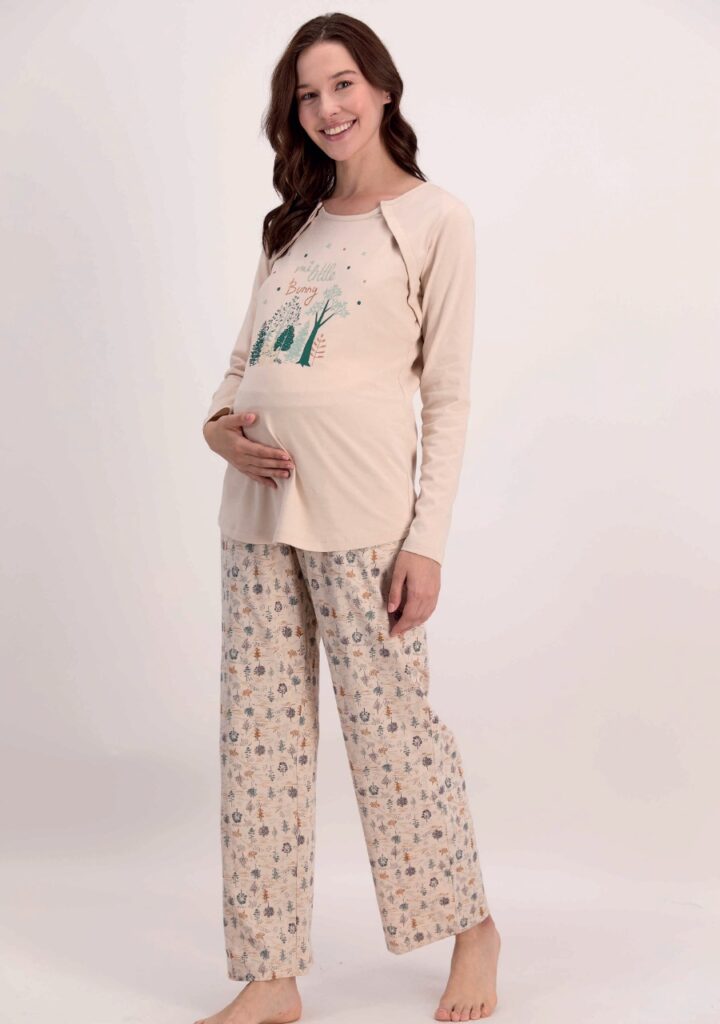AR1522-S طقم بيجاما قطعتين للحوامل "MY LITTLE BUNNY"