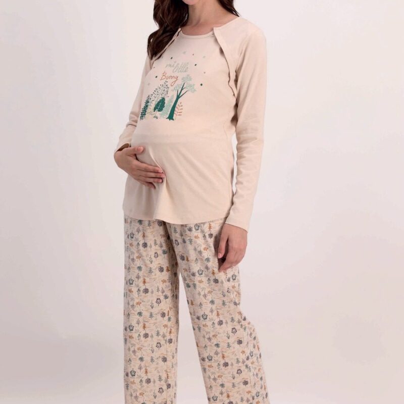 AR1522-S طقم بيجاما قطعتين للحوامل "MY LITTLE BUNNY"