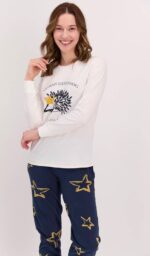 AR1428 طقم بيجاما شتوي قطعتين لون كحلي "FAMILY HEDGEHOG" - Family Collection - الصورة 5