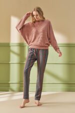 ⁦F -4203 طقم بيجاما شتوي قطعتين⁩ - الصورة ⁦2⁩