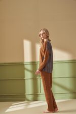 ⁦F -4204 طقم بيجاما شتوي قطعتين⁩ - الصورة ⁦5⁩