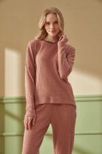 ⁦F -4204 طقم بيجاما شتوي قطعتين⁩ - الصورة ⁦2⁩