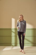 ⁦F- 4224 طقم بيجاما شتوي قطعتين⁩ - الصورة ⁦2⁩