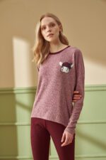 F- 4224 طقم بيجاما شتوي قطعتين