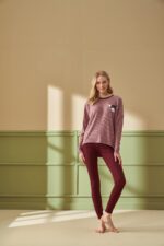 ⁦F- 4224 طقم بيجاما شتوي قطعتين⁩ - الصورة ⁦7⁩