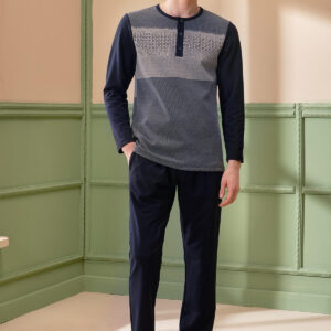 F -4305 طقم بيجاما للرجال قطعتين