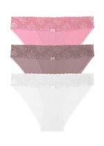 3 P Cotton Lace Slip ST0047601 -كلوت لاس 3 قطع