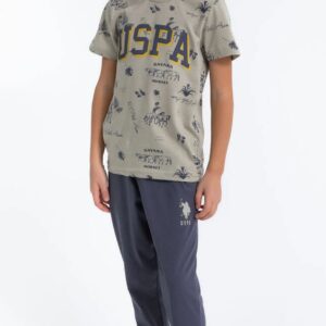 US1031-US POLO طقم بيجاما للاولاد قطعتين قطن