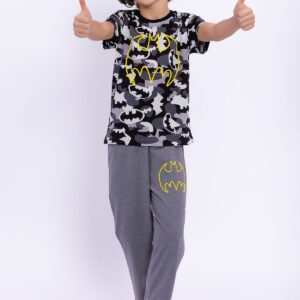 L1484 طقم بيجاما قطن قطعتين باتمان للاطفال
