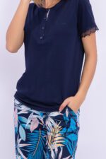 PC8257 Pierre Cardin طقم بيجاما قطعتين  قطن - الصورة 2