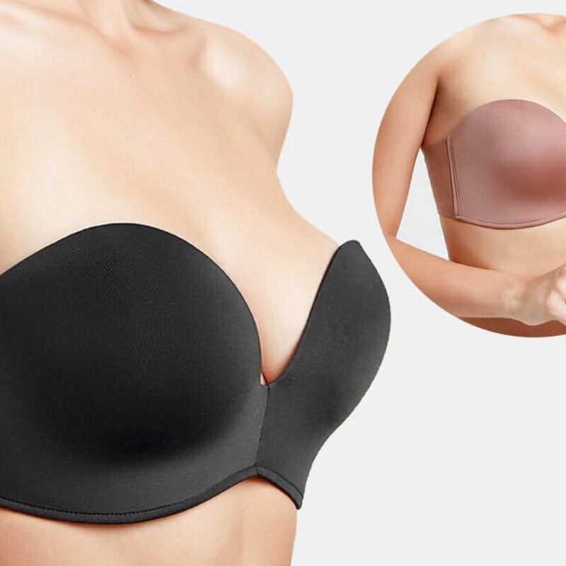 SW8425- Hand Up Strapless Bra حمالة صدر بدون شيالة مدعومة بالسيليكون غير قابلة للانزلاق