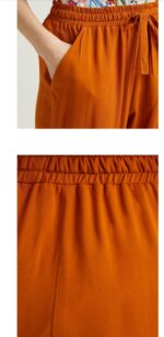 ⁦S22P506-PANTOLON  بنطلون بقصة مريحة لون اورانج⁩ - الصورة ⁦4⁩