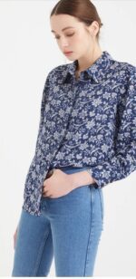 S21G468- قميص فلورال قصير بأكمام