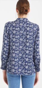 ⁦S21G468- قميص فلورال قصير بأكمام⁩ - الصورة ⁦3⁩