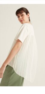 ⁦S22T187-T-SHIRTتي شيرت ظهر شفاف⁩ - الصورة ⁦3⁩