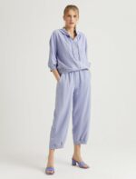 ⁦S22E011 طقم عملي تريننج جاكيت سحاب مع طاقية وبنطال عريض⁩ - الصورة ⁦13⁩