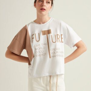 S22T040-T-SHIRT تي شيرت قطن مطبوع