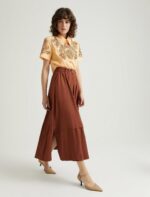 ⁦S22S202-تنورة طويلة بحزام⁩ - الصورة ⁦7⁩