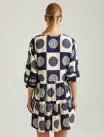 S22D321 فستان كتان منقوش - الصورة 4