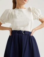 ⁦S22S202-تنورة طويلة بحزام⁩ - الصورة ⁦4⁩