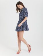 ⁦S21D466-فستان قميص قصير بنقشة زهور⁩ - الصورة ⁦5⁩