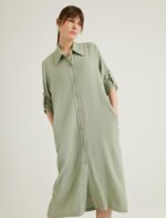 S21D398-PASTEL GREEN قميص طويل