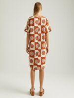 S22D323- فستان كتان منقوش مقاس كبير - الصورة 11